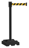 Retracta-Belt 15' Hyper-Strength Aluminum Outdoor Utility Retractable Belt Barrier, Recycled Rubber Base Black BYD Retracta-Belt 15' Hyper-Strength Aluminum Outdoor Utility Retractable Belt Barrier, Recycled Rubber Base Black BYD