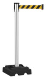 Retracta-Belt 15' Hyper-Strength Aluminum Outdoor Utility Retractable Belt Barrier, Recycled Rubber Base Satin BYD Retracta-Belt 15' Hyper-Strength Aluminum Outdoor Utility Retractable Belt Barrier, Recycled Rubber Base Satin BYD