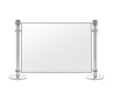 4' Post and Panel Satin Aluminum Frame Walls Complete Demo 4' Post and Panel Satin Aluminum Frame Walls Complete Demo