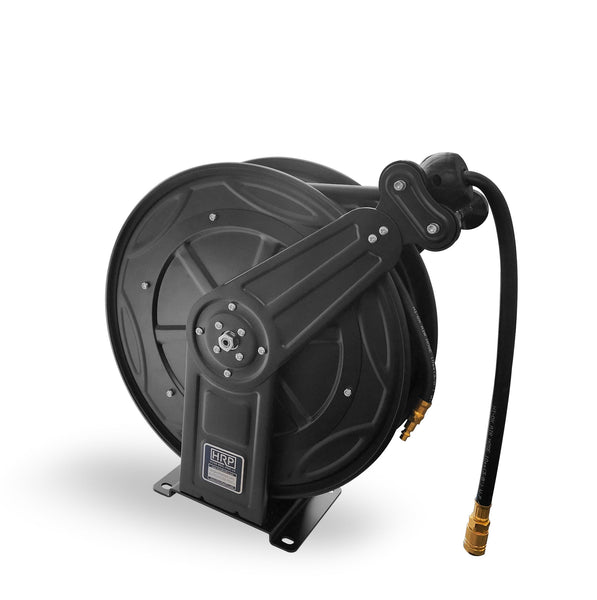 50 Foot Auto-Retracting Heavy-Duty 400 PSI Air Hose Reel, Wall Mount 50 Foot Auto-Retracting Heavy-Duty 400 PSI Air Hose Reel, Wall Mount