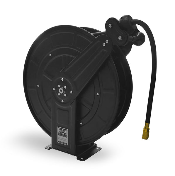 65 Foot Auto-Retracting Heavy-Duty 400 PSI Air Hose Reel, Wall Mount 65 Foot Auto-Retracting Heavy-Duty 400 PSI Air Hose Reel, Wall Mount