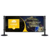 6' Post and Panel Black Aluminum Frame Walls for Graphic Inserts w/Posts 6' Post and Panel Black Aluminum Frame Walls for Graphic Inserts w/Posts