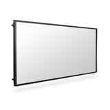 6' Post and Panel Black Aluminum Frame Walls w/ White Inserts 6' Post and Panel Black Aluminum Frame Walls w/ White Inserts