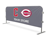Digital Printed Vinyl Covers for 8' Steel Bike Rack Barricades Cincinnati Reds Digital Printed Vinyl Covers for 8' Steel Bike Rack Barricades Cincinnati Reds