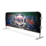 Digital Printed Vinyl Cover for 8' CrowdMaster Steel Bike Rack Barricades Poker Digital Printed Vinyl Cover for 8' CrowdMaster Steel Bike Rack Barricades Poker