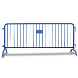 CrowdMaster 1000 Blue HD Powder Coat Steel Bike Rack Barricade, 8 ft Bridge Feet CrowdMaster 1000 Blue HD Powder Coat Steel Bike Rack Barricade, 8 ft Bridge Feet