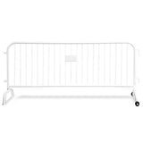 CrowdMaster 1000 White HD Powder Coat Steel Bike Rack Barricade, 8 ft 1 Bridge 1 Roller CrowdMaster 1000 White HD Powder Coat Steel Bike Rack Barricade, 8 ft 1 Bridge 1 Roller