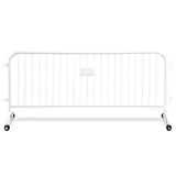 CrowdMaster 1000 White HD Powder Coat Steel Bike Rack Barricade, 8 ft 2 Roller Feet CrowdMaster 1000 White HD Powder Coat Steel Bike Rack Barricade, 8 ft 2 Roller Feet