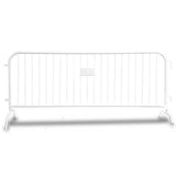 CrowdMaster 1000 White HD Powder Coat Steel Bike Rack Barricade, 8 ft Bridge Feet CrowdMaster 1000 White HD Powder Coat Steel Bike Rack Barricade, 8 ft Bridge Feet