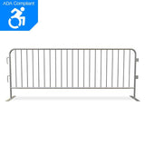 CrowdMaster 1000 Hot Dipped Galvanized Steel Bike Rack Barricade, 8 ft ADA Compliant Flat Feet CrowdMaster 1000 Hot Dipped Galvanized Steel Bike Rack Barricade, 8 ft ADA Compliant Flat Feet