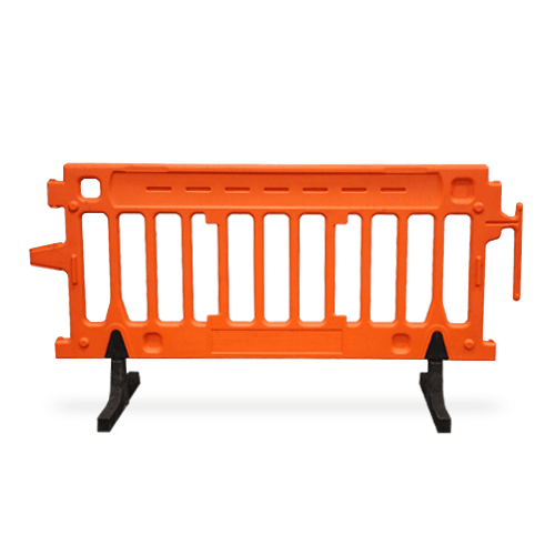 6.5 ft Heavy-Duty Orange Plastic CrowdPro Barricade 6.5 ft Heavy-Duty Orange Plastic CrowdPro Barricade