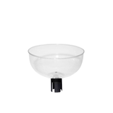 Clear Acrylic Merchandising Display Bowl Stanchion Post Topper, For Retractable Belt Barriers Clear Acrylic Merchandising Display Bowl Stanchion Post Topper, For Retractable Belt Barriers