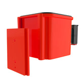 Retracta-Belt Hyper-Strength Wall Mount Retractable Belt Barrier Outdoor Red Body Rear Retracta-Belt Hyper-Strength Wall Mount Retractable Belt Barrier Outdoor Red Body Rear
