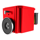 Retracta-Belt Hyper-Strength Magnetic Wall Mount Retractable Belt Barrier Outdoor Red Body Rear Retracta-Belt Hyper-Strength Magnetic Wall Mount Retractable Belt Barrier Outdoor Red Body Rear