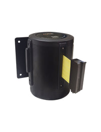 WallMaster 450 Wall Mount Retractable 35' Belt Barrier Black