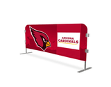 Digital Printed Vinyl Covers for 8' Steel Bike Rack Barricades Arizona Cardinals Digital Printed Vinyl Covers for 8' Steel Bike Rack Barricades Arizona Cardinals
