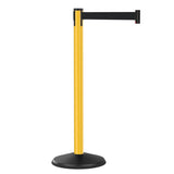 Visiontron Retracta-Belt 10ft Hyper-Strength Safety Utility Barrier, Yellow Aluminum Stanchion Post Visiontron Retracta-Belt 10ft Hyper-Strength Safety Utility Barrier, Yellow Aluminum Stanchion Post