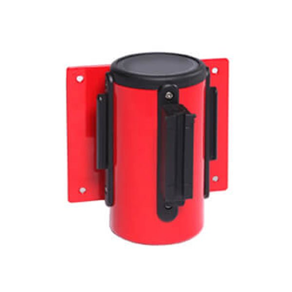 WallMaster 300 Wall Mount Retractable 10ft Belt Barrier Red WallMaster 300 Wall Mount Retractable 10ft Belt Barrier Red