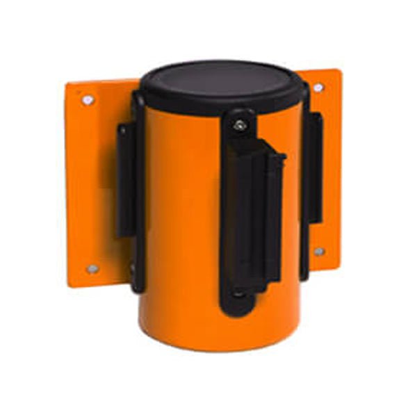 WallMaster 400 Wall Mount Retractable 13ft Belt Barrier Orange WallMaster 400 Wall Mount Retractable 13ft Belt Barrier Orange