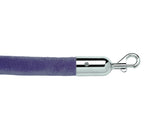 Blue - Pro-Grade Economy 1.5" Foam & Chain Core Velour Rope Blue - Pro-Grade Economy 1.5" Foam & Chain Core Velour Rope