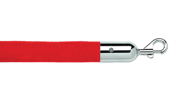 Pro-Grade Economy Velour Barrier Rope, 1.5in Foam & Chain Core, QueueSolutions 232RD6-SEPC-E Pro-Grade Economy Velour Barrier Rope, 1.5in Foam & Chain Core, QueueSolutions 232RD6-SEPC-E