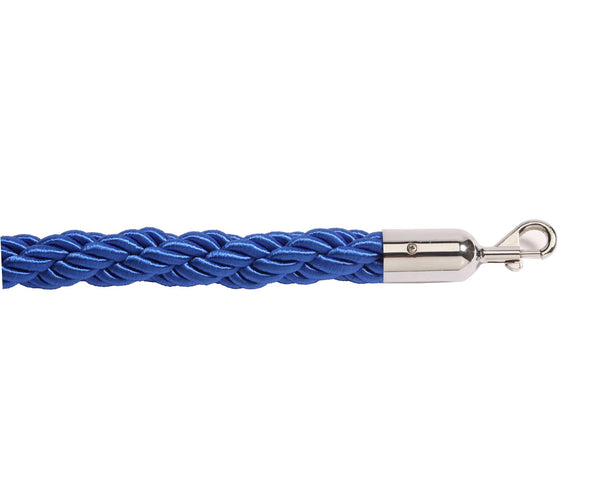 Braided Crowd Control Rope, Durable Queue Barriers Twist Rope with Hooks,  Hanging Hemp Rope for Bank Court House Birthday Party/Blue/2Ft/60Cm (Blue  5Ft/155Cm) : : Industrial & Scientific