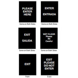 8.5in x 11in Acrylic Frame Signs, Multi-Color Double-Sided Messages, For Stanchion Posts, QueueSolutions SD8511B-20 8.5in x 11in Acrylic Frame Signs, Multi-Color Double-Sided Messages, For Stanchion Posts, QueueSolutions SD8511B-20