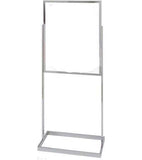 22in x 28in Chrome Poster Sign Display Stand w Square-Tube Base, Visiontron BH30 22in x 28in Chrome Poster Sign Display Stand w Square-Tube Base, Visiontron BH30