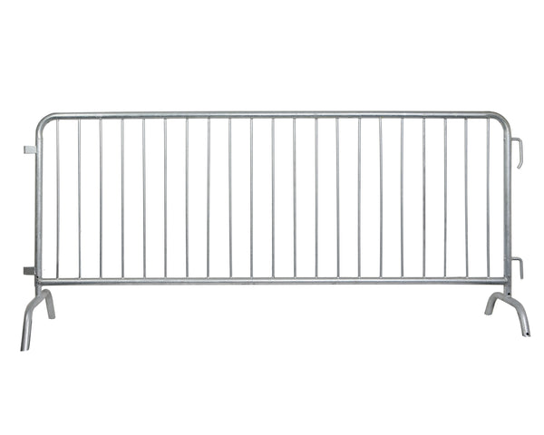 CrowdMaster 1000 Hot Dipped Galvanized 8 Ft Steel Bike Rack Barricade QueueSolutions BAR8 FF GD