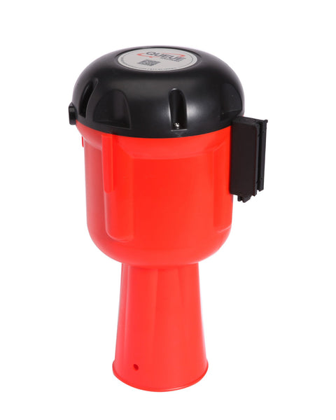 ConePro600 Orange & Reflective Cone Mount Retractable Belt Barrier, 15ft Belt, QueueSolutions CP600O-BK150 ConePro600 Orange & Reflective Cone Mount Retractable Belt Barrier, 15ft Belt, QueueSolutions CP600O-BK150