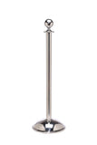 Polished Stainless Steel Dome Base Elegance Ball Top Premium Post and Rope Stanchion Polished Stainless Steel Dome Base Elegance Ball Top Premium Post and Rope Stanchion