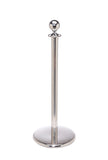 Elegance Ball Top Premium Post & Rope Barrier Stanchion Post, QueueSolutions ELB451-B Elegance Ball Top Premium Post & Rope Barrier Stanchion Post, QueueSolutions ELB451-B