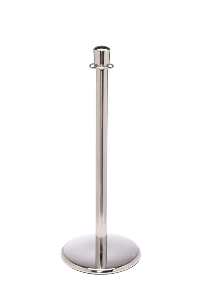 Elegance Crown Top Premium Post & Rope Barrier Stanchion Post, QueueSolutions ELC451-BK Elegance Crown Top Premium Post & Rope Barrier Stanchion Post, QueueSolutions ELC451-BK