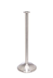 Satin Brushed Stainless Steel Dome Base Elegance Flat Top Premium Post and Rope Stanchion Satin Brushed Stainless Steel Dome Base Elegance Flat Top Premium Post and Rope Stanchion