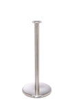 Satin Brushed Stainless Steel Flat Base Elegance Flat Top Premium Post and Rope Stanchion Satin Brushed Stainless Steel Flat Base Elegance Flat Top Premium Post and Rope Stanchion