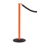 Orange Professional Rope Posts - Elegance Safety Pole | Queue Solutions Orange Professional Rope Posts - Elegance Safety Pole | Queue Solutions