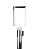 7" x 11" Heavy Duty Vertical Sign Frame Topper for Retractable Belt Stanchion 7" x 11" Heavy Duty Vertical Sign Frame Topper for Retractable Belt Stanchion