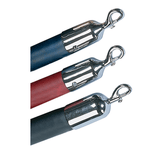 Super-Duty Naugahyde Synthetic Leather Barrier Ropes w Heavy 1.5in Cotton Core & Snap Ends, Visiontron 842-RD-24-SEPC Super-Duty Naugahyde Synthetic Leather Barrier Ropes w Heavy 1.5in Cotton Core & Snap Ends, Visiontron 842-RD-24-SEPC