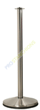 Satin Brushed Steel Ever-Straight Flat Top Economy Post and Rope Stanchion