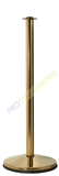 Polished Brass Ever-Straight Flat Top Economy Post and Rope Stanchion