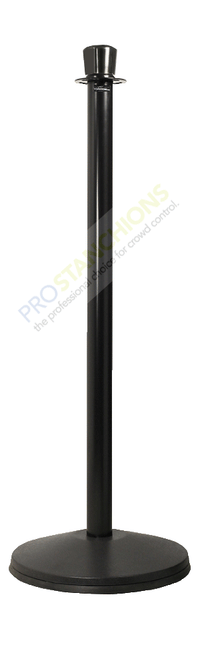 Ever-Straight Crown Top Economy Post & Rope Barrier Stanchion, Visiontron CP41S-SB