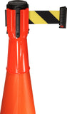 Retracta-Cone Cone Mount Retractable 10ft Belt Barrier, Orange, Visiontron RC10FO-BYD Retracta-Cone Cone Mount Retractable 10ft Belt Barrier, Orange, Visiontron RC10FO-BYD