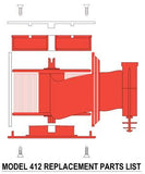 #RA412 Visiontron Retracta-Belt Retractable Belt Barrier - Full Replacement Assembly, Visiontron RA412-15-BK #RA412 Visiontron Retracta-Belt Retractable Belt Barrier - Full Replacement Assembly, Visiontron RA412-15-BK