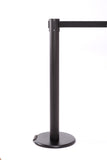 RollerPro300 E-Z Roll Wheeled Retractable Belt Barrier, Black Stanchion Post, QueueSolutions ROL300B-BK RollerPro300 E-Z Roll Wheeled Retractable Belt Barrier, Black Stanchion Post, QueueSolutions ROL300B-BK