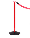 RopeMaster Safety Economy Post and Rope Stanchion Red