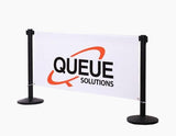Custom Printed Vinyl Stanchion Banner on 6' Banner Beam Custom Printed Vinyl Stanchion Banner on 6' Banner Beam