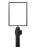 11"W x 14"H Standard Vertical Sign Frame for Retractable Belt Stanchions 11"W x 14"H Standard Vertical Sign Frame for Retractable Belt Stanchions