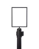 Standard-Duty Vertical Sign Frame Topper For Retractable Belt Barrier Stanchions QueueSolutions SF711VB-BK Standard-Duty Vertical Sign Frame Topper For Retractable Belt Barrier Stanchions QueueSolutions SF711VB-BK