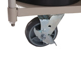 Locking Wheels - 18 Stanchion Capacity Vertical - Storage Cart | Queue Solutions Locking Wheels - 18 Stanchion Capacity Vertical - Storage Cart | Queue Solutions