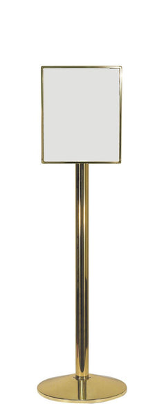 Premium Hinged-Top, 11in x 14in, Brass Sign Frame & Stand, Visiontron SP600S-3PB2 Premium Hinged-Top, 11in x 14in, Brass Sign Frame & Stand, Visiontron SP600S-3PB2